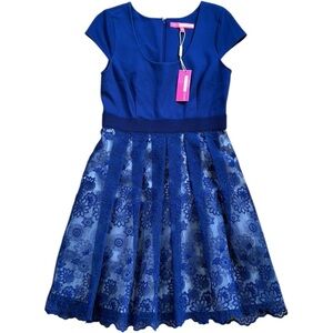 NWT Plenty by Tracy Reese Zoe Dress Blue Size 10